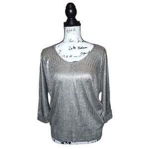Kim & Cami Blouse Metallic